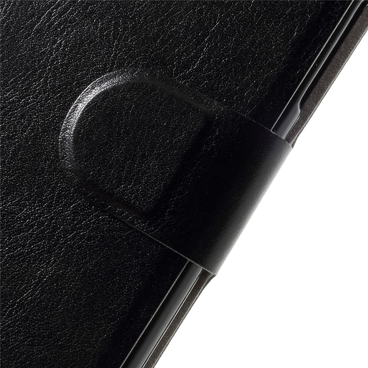 Crazy Horse Grain Wallet Leather Shell Case for Motorola Moto G6/G6 Plus - Black-8