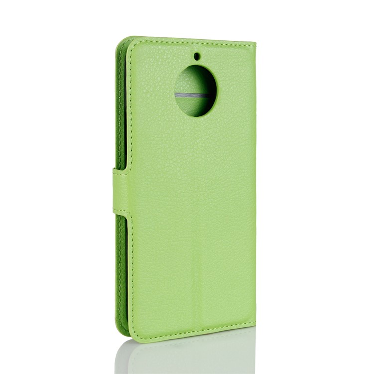 Litchi Skin Leather Stand Mobile Casing for Motorola Moto G5S - Green-6