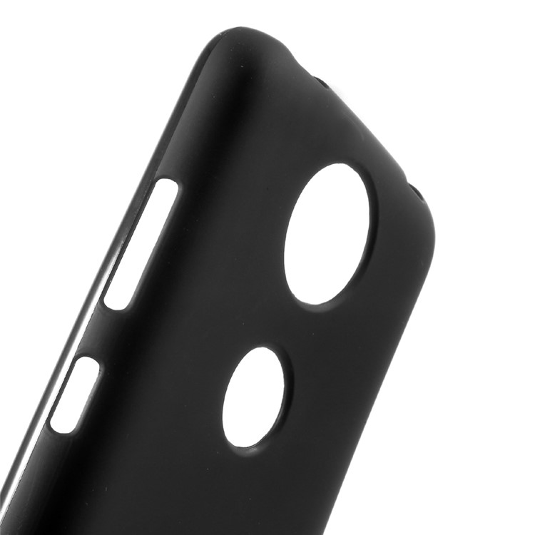 Matte Soft TPU Phone Casing for Motorola Moto C Plus - Black-6
