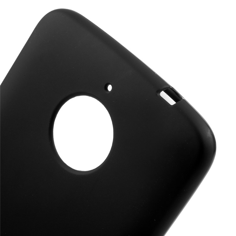 Matte Soft TPU Phone Case Accessory for Motorola Moto E4 Plus EU Version - Black-5