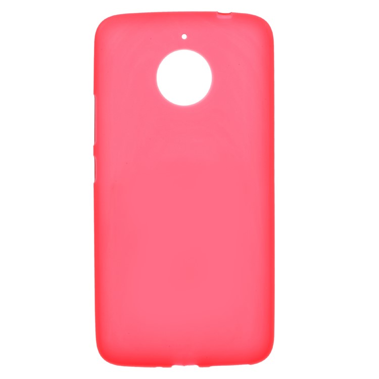 Matte TPU Cell Phone Casing for Motorola Moto E4 Plus EU Version - Red-1