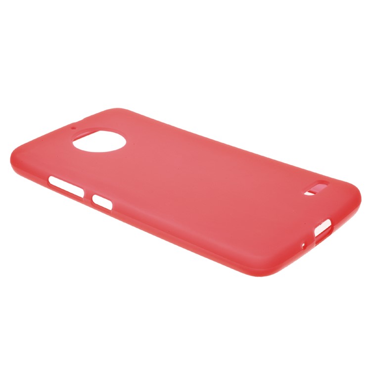 Matte Skin TPU Protection Mobile Phone Back Case for Motorola Moto E4 EU Version - Red-3