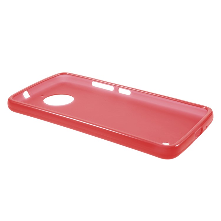Matte Skin TPU Protection Mobile Phone Back Case for Motorola Moto E4 EU Version - Red-4