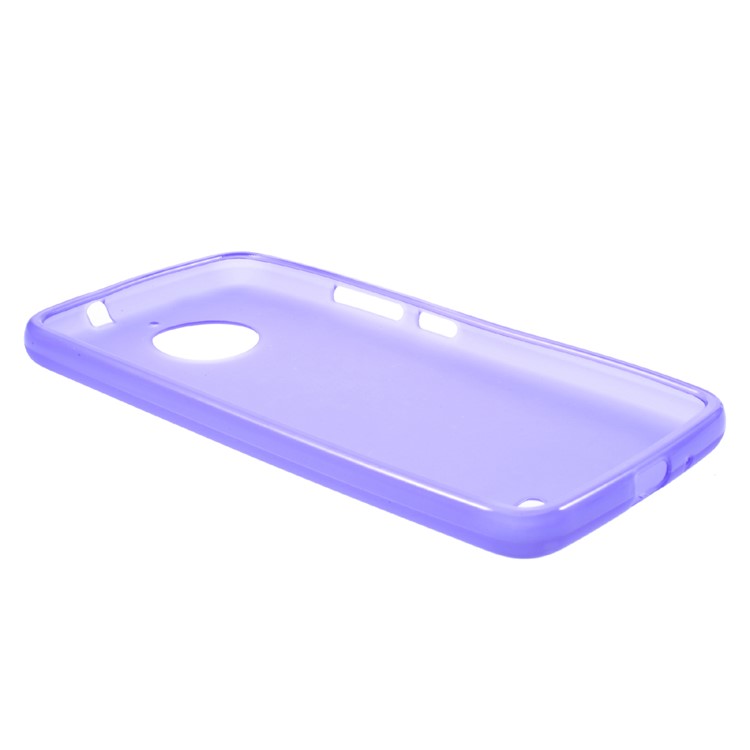 Matte TPU Protection Mobile Phone Shell for Motorola Moto E4 EU Version - Purple-4