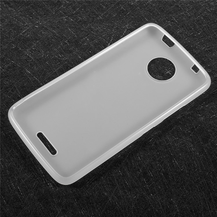 Soft Matte TPU boîtier de téléphone mobile pour Motorola Moto C - Blanc-2