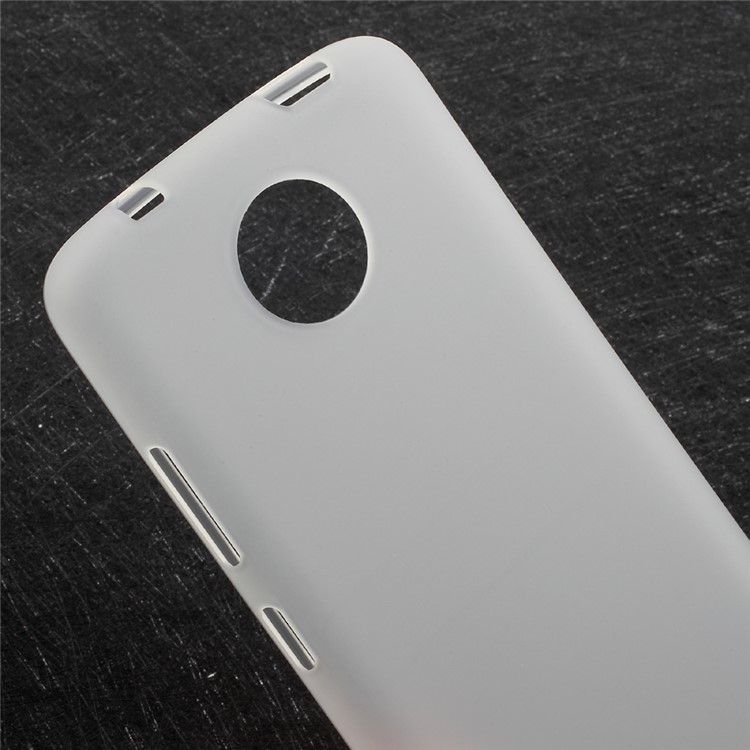 Soft Matte TPU boîtier de téléphone mobile pour Motorola Moto C - Blanc-3