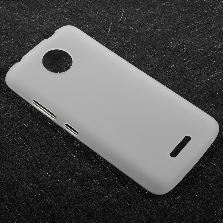 Soft Matte TPU boîtier de téléphone mobile pour Motorola Moto C - Blanc-4
