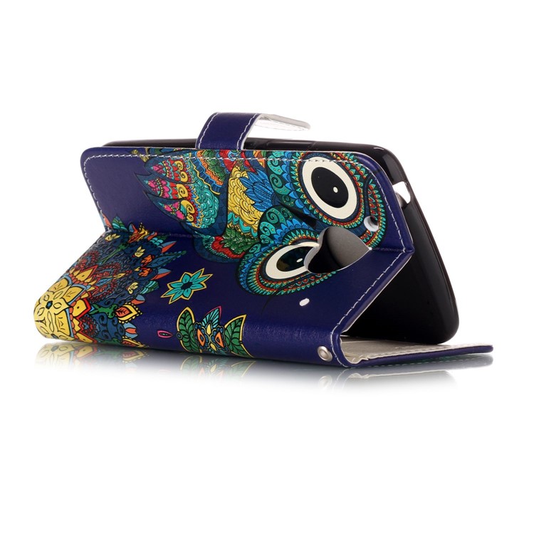 Embossed Pattern PU Leather Cell Phone Shell for Motorola Moto G5 - Owl-7