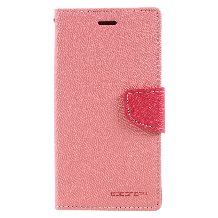 MERCURY GOOSPERY Fancy Diary Leather Folio Flip Shell for Motorola Moto G5 Plus - Pink-1