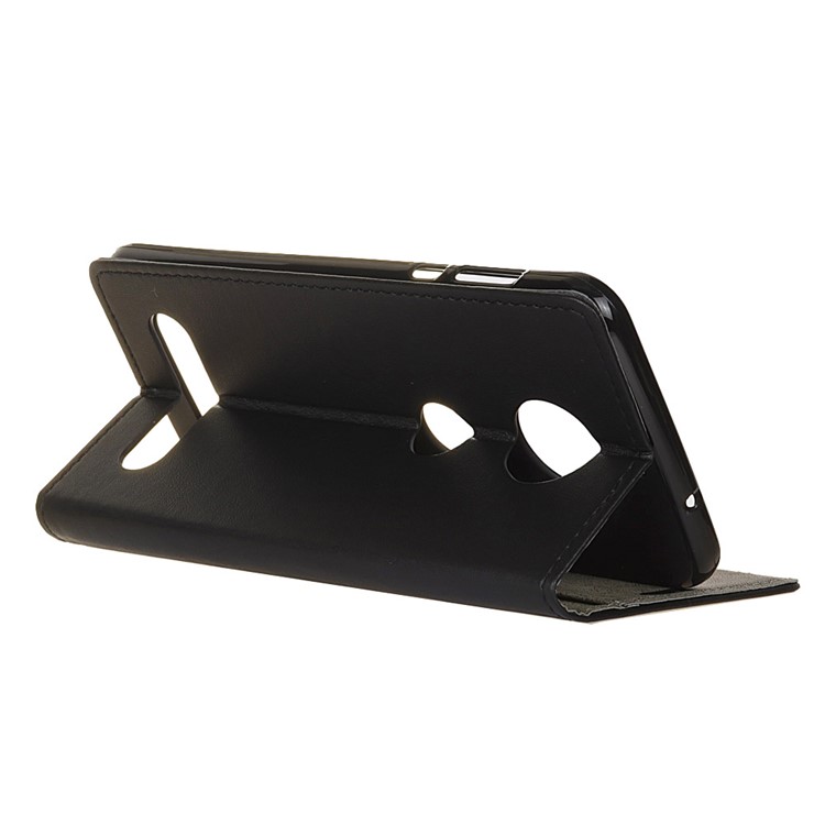 Magnetic PU Leather Wallet Stand Case for Motorola Moto Z Force 2017 - Black-5
