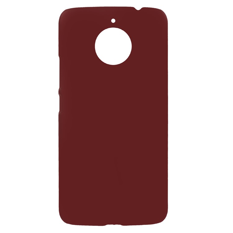 Rubberized PC Hard Cover for Motorola Moto E4 Plus EU Version - Red-1