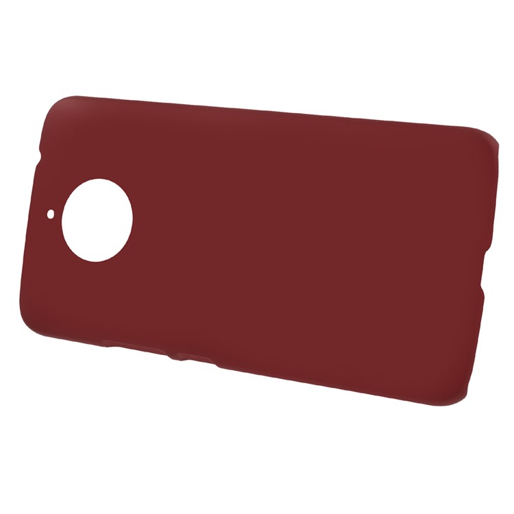 Rubberized PC Hard Cover for Motorola Moto E4 Plus EU Version - Red-2