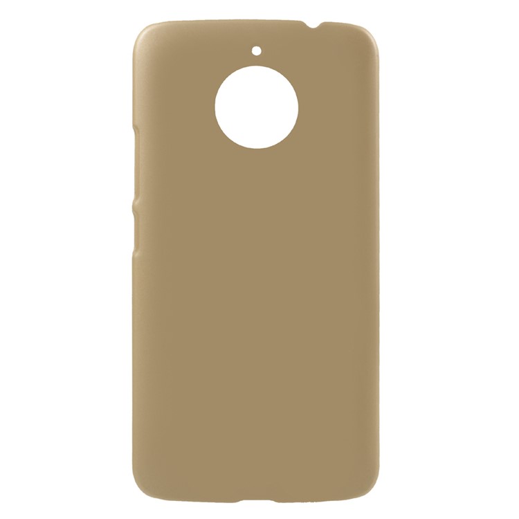 Rubberized PC Hard Mobile Shell for Motorola Moto E4 Plus EU Version - Gold-1