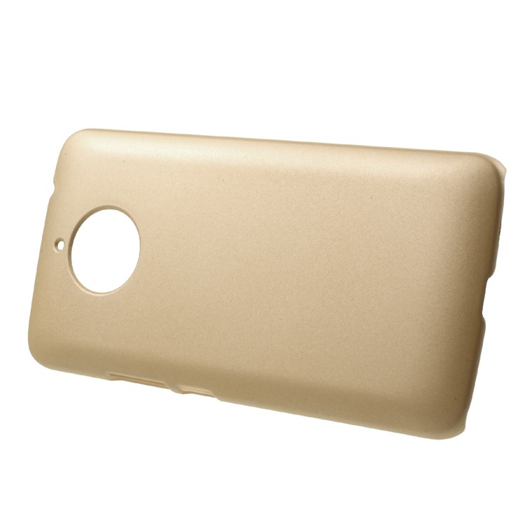 Rubberized PC Hard Mobile Shell for Motorola Moto E4 Plus EU Version - Gold-2