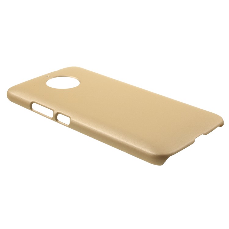 Rubberized PC Hard Mobile Shell for Motorola Moto E4 Plus EU Version - Gold-3