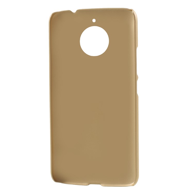 Rubberized PC Hard Mobile Shell for Motorola Moto E4 Plus EU Version - Gold-4