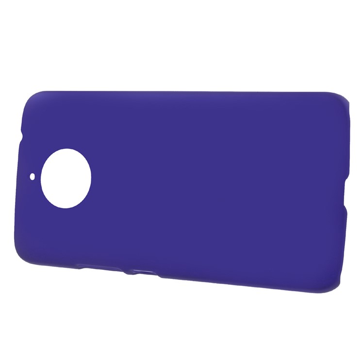 Rubberized Plastic Hard Back Shell for Motorola Moto E4 Plus EU Version - Dark Blue-2