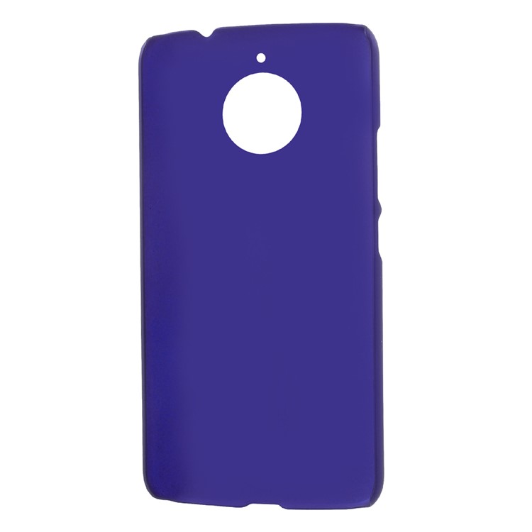 Rubberized Plastic Hard Back Shell for Motorola Moto E4 Plus EU Version - Dark Blue-4