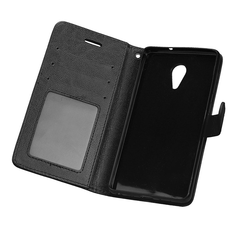 Crazy Horse Texture Wallet Leather Stand Flip Case for Lenovo ZUK Edge - Black-10