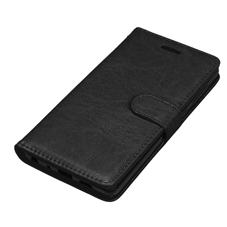 Crazy Horse Texture Wallet Leather Stand Flip Case for Lenovo ZUK Edge - Black-11