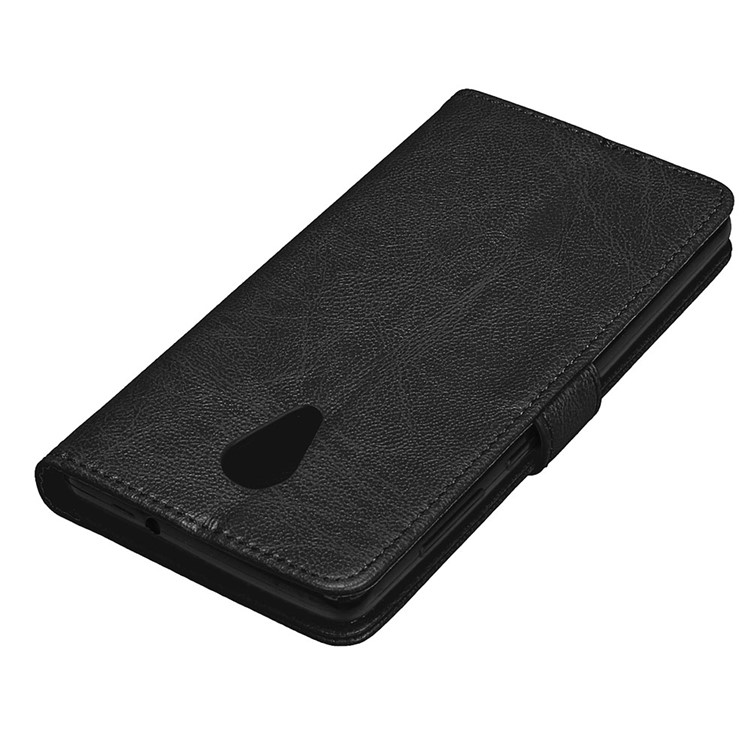 Crazy Horse Texture Wallet Leather Stand Flip Case for Lenovo ZUK Edge - Black-12