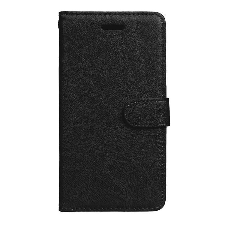 Crazy Horse Texture Wallet Leather Stand Flip Case for Lenovo ZUK Edge - Black-4