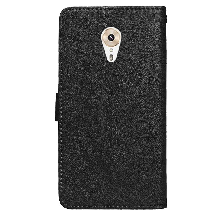 Crazy Horse Texture Wallet Leather Stand Flip Case for Lenovo ZUK Edge - Black-5