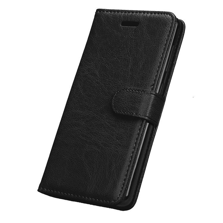 Crazy Horse Texture Wallet Leather Stand Flip Case for Lenovo ZUK Edge - Black-6