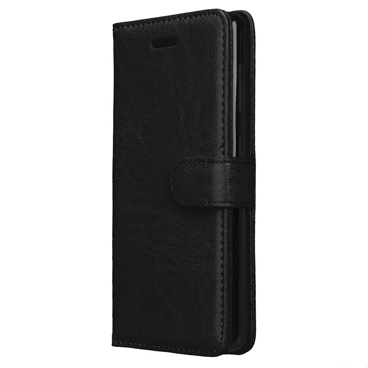 Crazy Horse Texture Wallet Leather Stand Flip Case for Lenovo ZUK Edge - Black-7