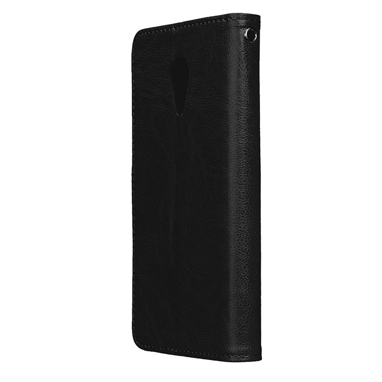 Crazy Horse Texture Wallet Leather Stand Flip Case for Lenovo ZUK Edge - Black-8
