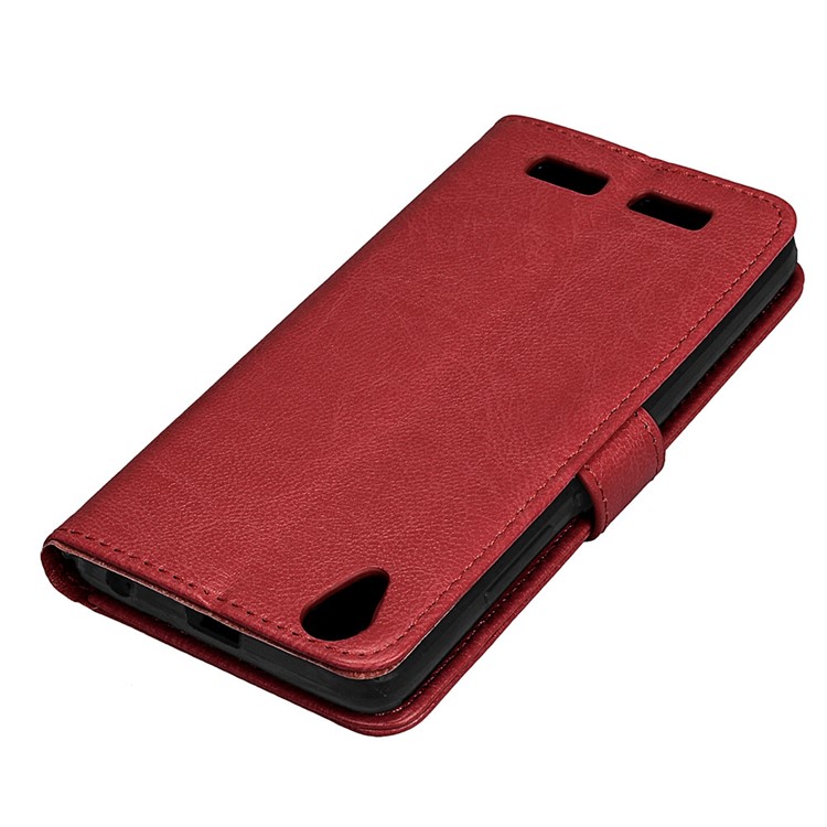 Crazy Horse Texture PU Leather Wallet Stand Flip Cover for LENOVO Lemon K10 (K10e70) - Brown-12