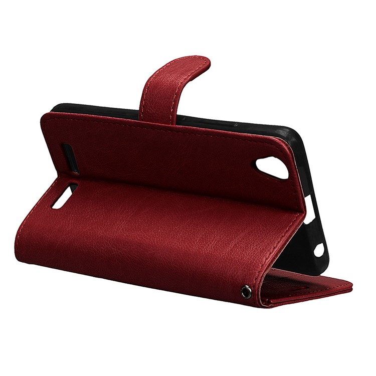 Crazy Horse Texture PU Leather Wallet Stand Flip Cover for LENOVO Lemon K10 (K10e70) - Brown-14