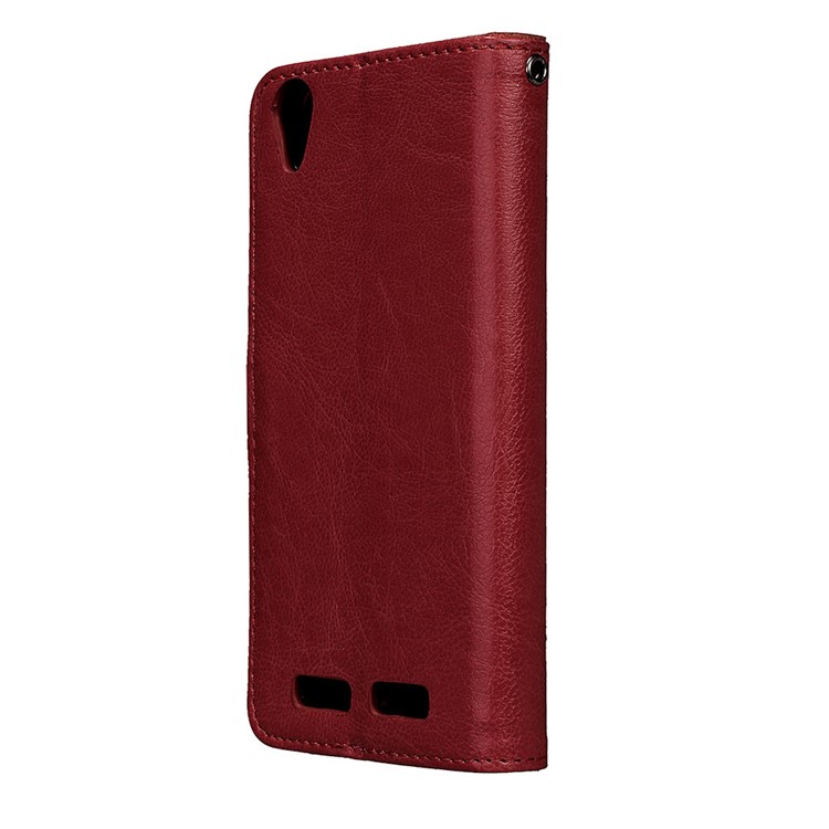 Crazy Horse Texture PU Leather Wallet Stand Flip Cover for LENOVO Lemon K10 (K10e70) - Brown-8