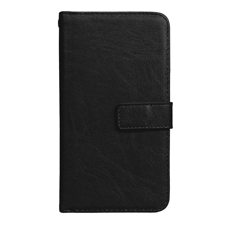 Crazy Horse Stand Wallet Leather Cell Phone Case for Motorola Moto G5 Plus - Black-3