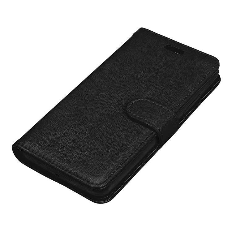 Crazy Horse Texture Stand Wallet Leather Flip Case for Lenovo K6 Power - Black-11