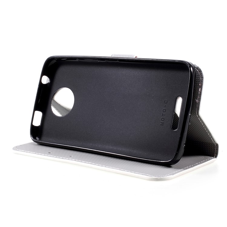 Portafogli Per Stampa Di Modelli Portafili Porta Accessori Per Moto Motorola Moto C - Fiore Di Pruno-4