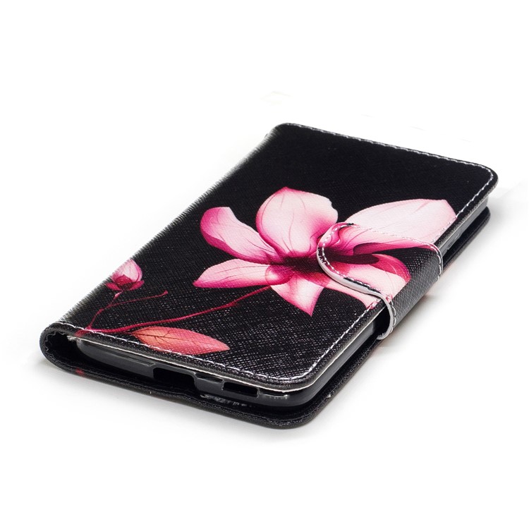 Pattern Printing Magnetic Leather Mobile Phone Case with Card Slots for Motorola Moto G5 - Flower Pattern-7