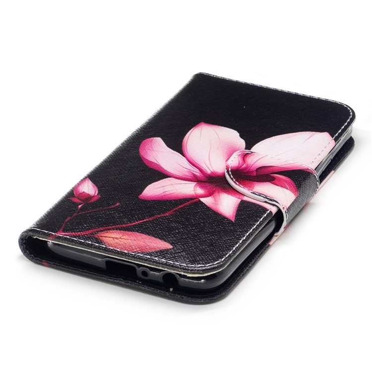Pattern Printing PU Leather Wallet Phone Casing with Stand for Motorola Moto G5 Plus - Flower Pattern-6