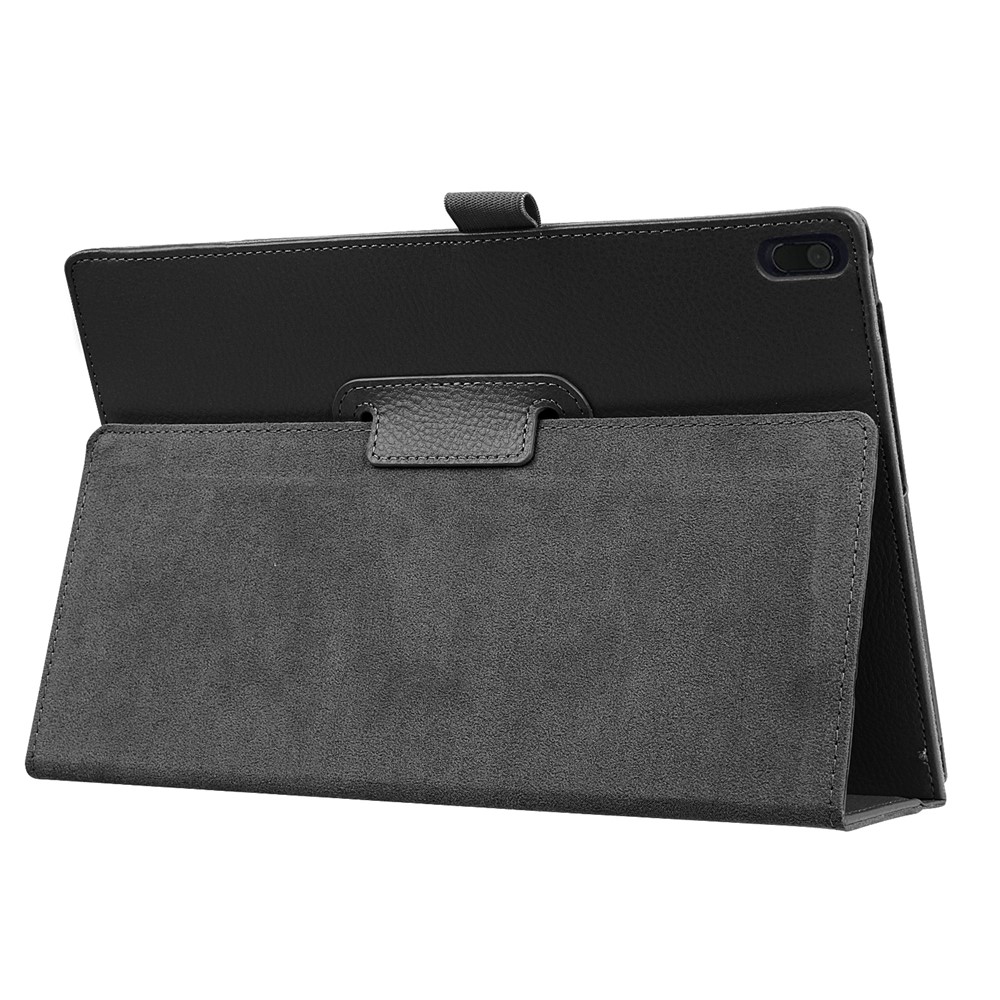 Universal Litchi Grain Leather Stand Shell Case for Lenovo Tab 4 10 Plus / Tab 4 10 - Black-8