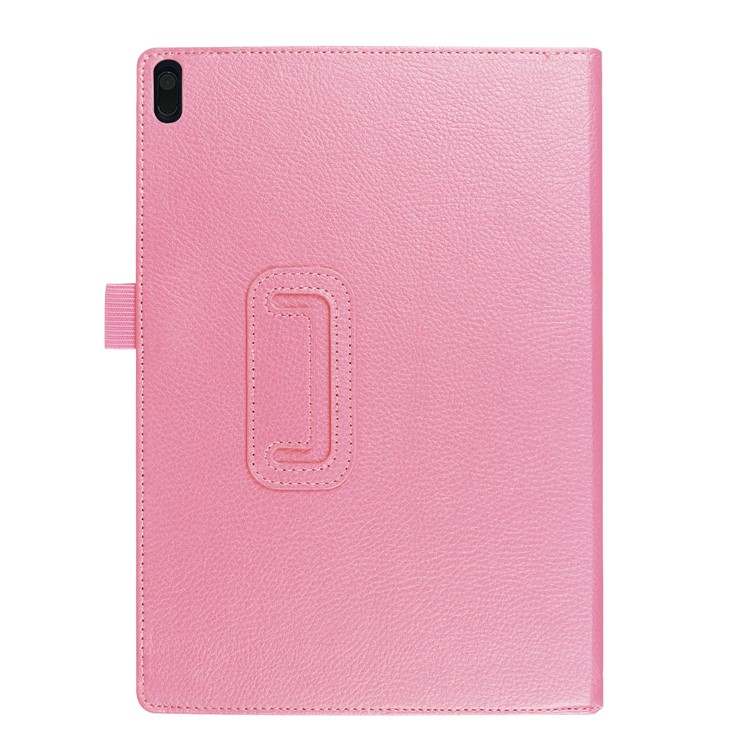 Litchi Texture Universal PU Leather Stand Protective Case for Lenovo Tab 4 10 Plus / Tab 4 10 - Pink-3