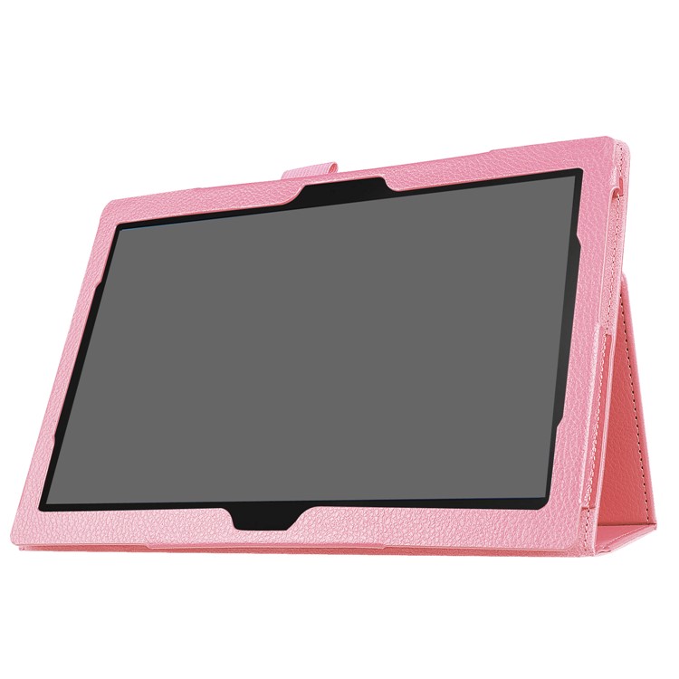 Litchi Texture Universal PU Leather Stand Protective Case for Lenovo Tab 4 10 Plus / Tab 4 10 - Pink-7