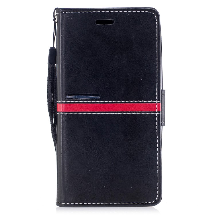 For Moto C Plus Graceful Series Foldable Leather Wallet Mobile Phone Case - Black-2