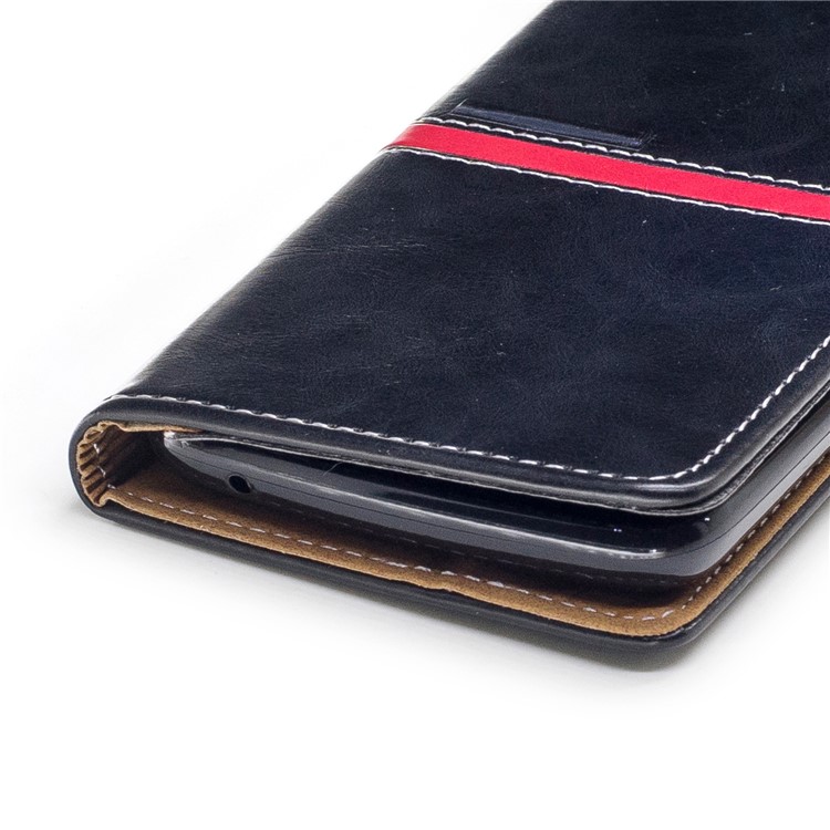 For Moto C Plus Graceful Series Foldable Leather Wallet Mobile Phone Case - Black-6
