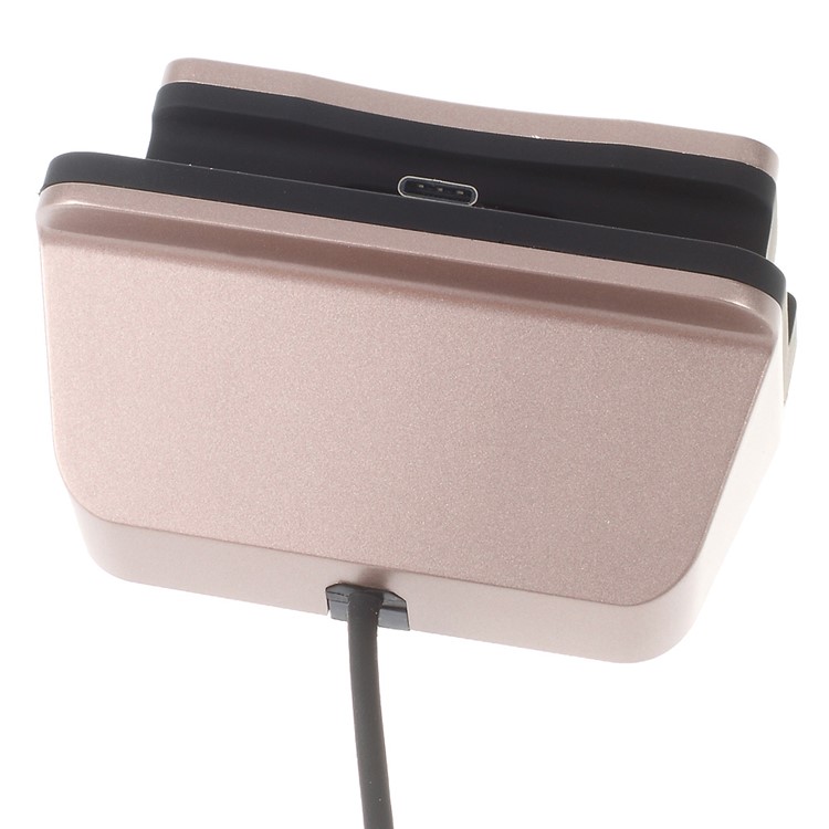 Berceau De Chargeur De Station D'accueil USB Type-c Pour Oneplus Deux, Letv 1s, Huawei Nexus 6P - Couleur Or Rose-3