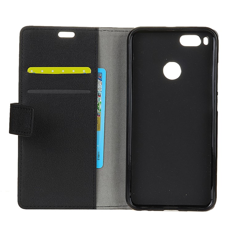 Wallet Leather Cell Phone Case for Xiaomi Mi 5X - Black-3