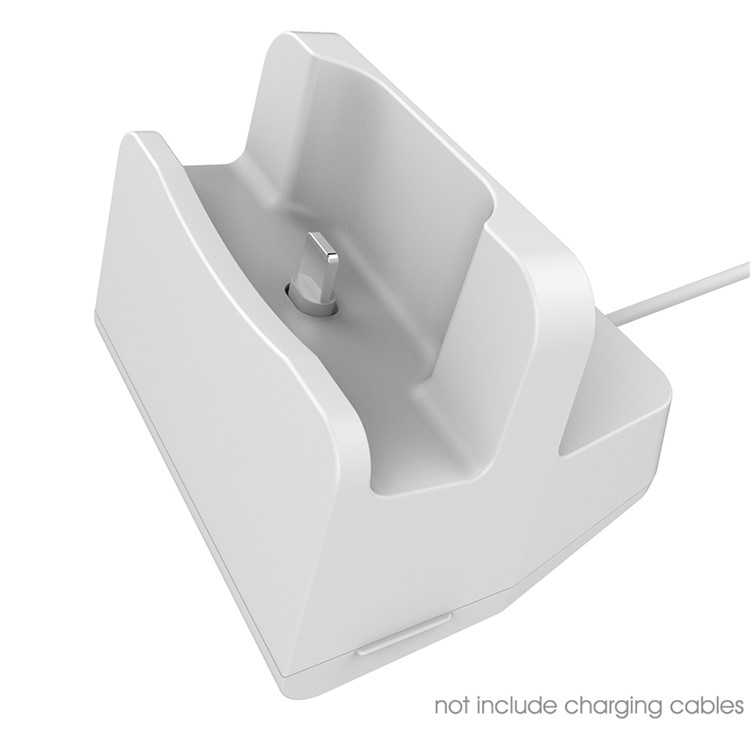 Universal Charging Dock Station Stand for AirPods / iPhone 8 Plus / 8 / 7 Plus Etc - White-3