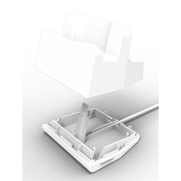Universal Charging Dock Station Stand for AirPods / iPhone 8 Plus / 8 / 7 Plus Etc - White-7
