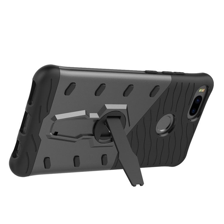 Armor Kickstand PC + TPU Hybrid Phone Case for Xiaomi Mi 5X / A1 - Grey-11