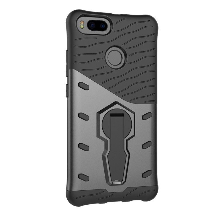Armor Kickstand PC + TPU Hybrid Phone Case for Xiaomi Mi 5X / A1 - Grey-2