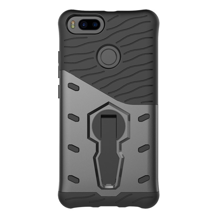 Armor Kickstand PC + TPU Hybrid Phone Case for Xiaomi Mi 5X / A1 - Grey-3